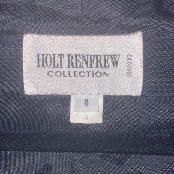 Holt Renfrew Collection buttoned down blazer with belt loops Size 8 - Picture 6 of 13
